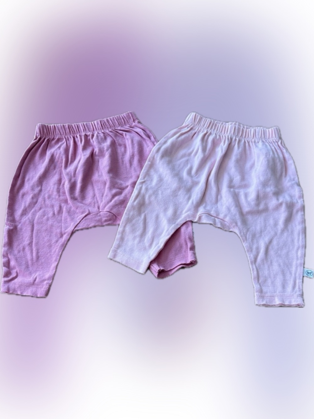Honest Co 100% organic cotton Pink Baby Pants - Set of 2